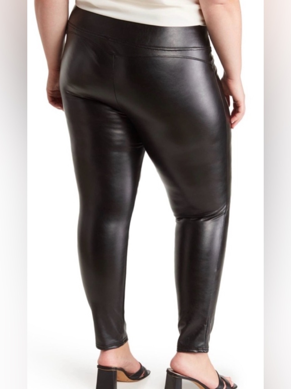 1. State Black Faux Leather Leggings Size 2X